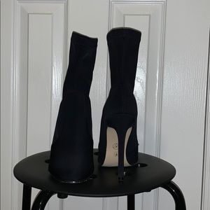 missguided black ankle booties